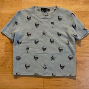 100% cashmere t shirt sweater